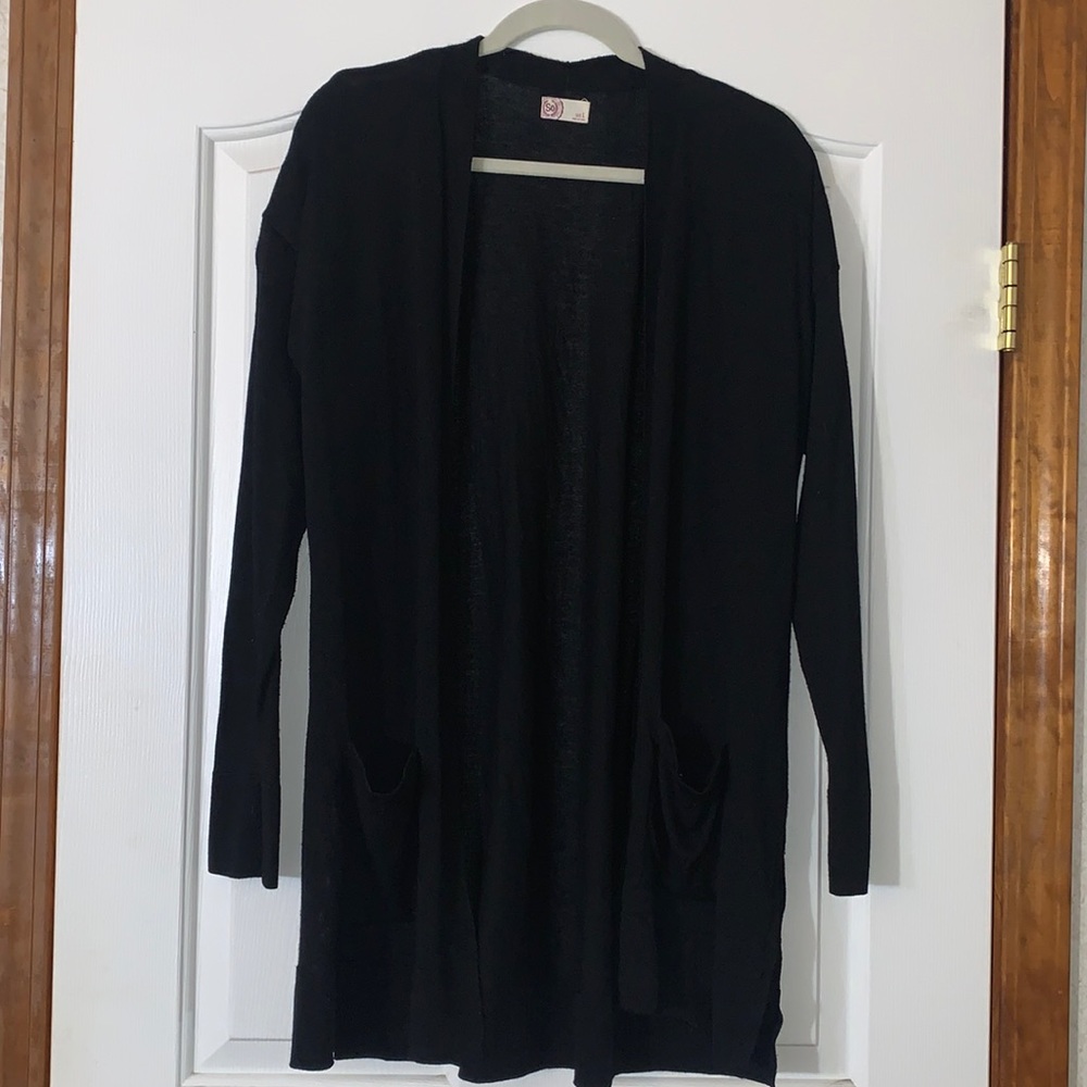 so black cardigan